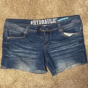 Juniors Hydraulic Jean Shorts Size:15/16